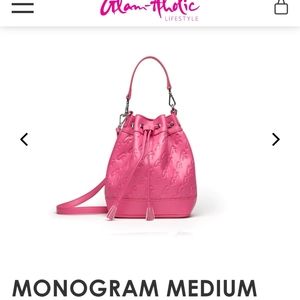 Medium Hot PinknGlamaholic Bucket Purse